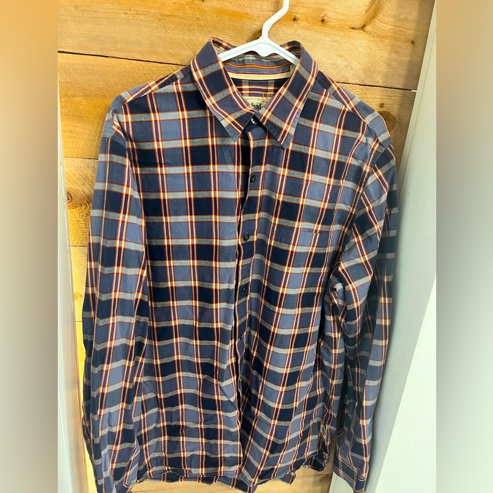 Timberland business casual plaid button up
